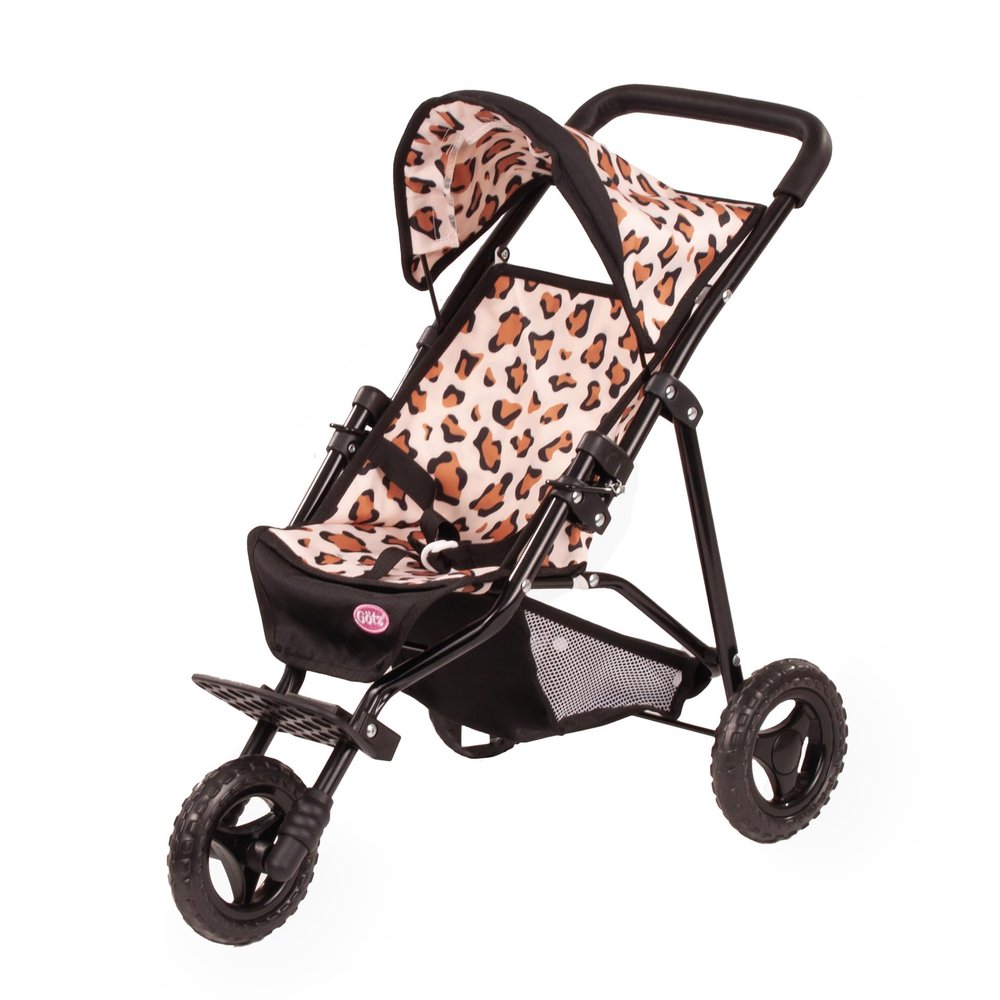Gotz 3403615 3-Wheel Doll Buggy Little Tiger - Suitable for All Gotz Dolls with Storage Basket and Adjustable Sunshade