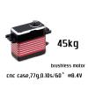 YZHATDH 8.4v 45kg.Cm 77g 0.10s/60 Brushless Motor High Torque Servo Steel Gear All CNC Case Waterproof BLS view 2
