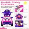 Costzon Push Car for Toddlers, 3 in 1 Stroller Sliding Walking Car with Handle, Canopy, Seat Belt, Horn, Music & Lights, Under-Seat Storage, Guardrail, Foot-to-Floor Ride On Toy for Boys Girls (Pink) view 3