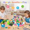 8-Pack Play Dough Jars, Reusable Sensory Play Kit for Kids, Non-Toxic, Educational Creative Playdough,Perfect Party Favors, Goodie Bags,Birthday Gifts for Boys Girls,Ideal for Home Preschool Classroom view 3