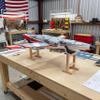 Blulu RC Airplane Stand Wood Adjustable 2 Holders RC Plane Stand for Model Airplanes Display Aircraft Maintenance Repair Storage Workstation Workbench Accessories view 2