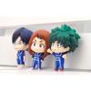 6pcs MHA Figurines Set All Might Figure Blue Uniform Styling 4.5cm Izuku Midoriya Action Figure Uraraka Ochako Statue Collectibles Gift view 3