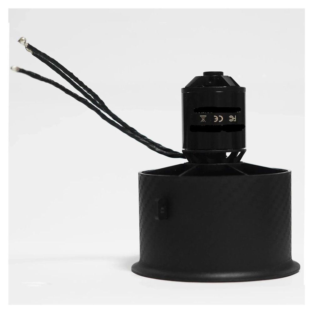 64mm 12-Blade EDF Ducted Fan 2840 Brushless Motor Power Set Compatibie for RC Jet Aircraft/Drone/Turbojet (3S-6S LiPo) Super Strong Thrust(64 Culvert KV3200-1)