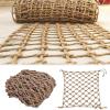 16x16FT Cargo Climbing Net - Heavy Duty Nylon Treehouse & Truck Trailer Safety Net, Playground Swing Netting, 1cm Rope Diameter, Outdoor Adventure Gear view 1