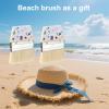 Beach Removal Cleaner Brush, Quick Dry & Reusable Sand Cleaning for Kids Adults Women, Must-Have Remover Essentials for Travel Vacation Summer Sandbox Activities Accessories (Ocean Creature Style) view 4