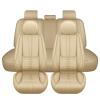 Cscevt Leather Seat Covers for Jaguar E-Pace/F-Pace/I-Pace/S-Type/XE/XF/XJ/XJ8,Premium Car Seat Covers Full Set,Waterproof Car Seat Protectors with Airbag(Beige) view 1