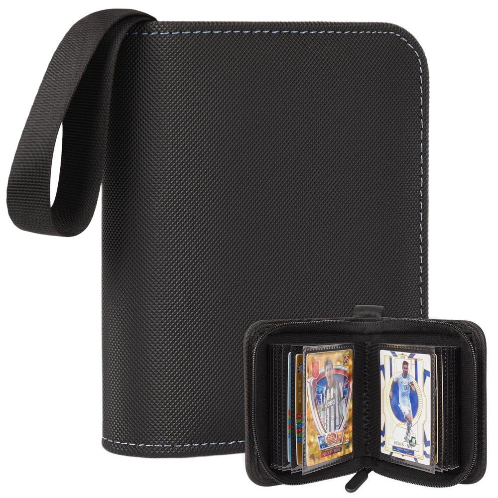 1 Pocket Card Binder  Collectible Trading Card Album, Single Card Holder with 20 Pages, Holds 40 Cards, Side-Loading Mini Binder for TCG, MTG, Sports, Baseball, Football, Small Sports Card Book