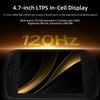 RG Slide Handheld Game Console RG Slide 4.7-inch LTPS In-Cell Screen No Card Retro Game Console Unisoc T820 Portable Arcade Video Gaming Console Support AI WiFi Bluetooth HD and TV Output Black view 4
