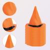 12pcs Plastic Miniature Witch Hats, Mini Small Wizard Hat Ornament Tiny Halloween Dollhouse Miniatures for Haunted House Decor DIY Crafts Cake Toppers Doll Halloween Party Supplies (Orange) view 4