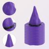 12pcs Plastic Miniature Witch Hats, Mini Small Wizard Hat Ornament Tiny Halloween Dollhouse Miniatures for Haunted House Decor DIY Crafts Cake Toppers Doll Halloween Party Supplies (Purple) view 4