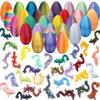 14Pcs 3D Printed Dragon Eggs with Dragon Inside,Mystery Set,Colorful Articulated 3D Dragon,Easter/Birthday Gift/Desktop Toys/Home Decoration view 1
