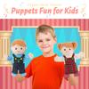 6 Pcs Family Hand Puppets for Kids 11.8 Inch Family Members Puppet Set Mom, Dad, Grandparents, Happy Kids Soft Stuffed Hand Puppet Theater Plush Toys for Toddlers Ages 1-3, 4-8 Role Play view 4