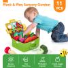 hahaland Baby Toys 6-12 Months - Fruits Vegetables Garden Plant Plush and Montessori Toys for 2 Year Old - Fishing Game for Toddlers 1-3 view 3