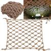 3x7FT Climbing Frame Net, Durable Rope Netting for Playground Rock Ladder, Tree House Playset, Stair Railing - 1cm Diameter Cargo Net for Outdoor Fun view 1