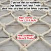 3x7FT Climbing Frame Net, Durable Rope Netting for Playground Rock Ladder, Tree House Playset, Stair Railing - 1cm Diameter Cargo Net for Outdoor Fun view 2