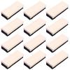 12 Chalkboard Erasers, Rectangular Wooden Design, Black Felt Base, Ideal for Office Or Classroom, and Efficient view 1
