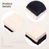 12 Chalkboard Erasers, Rectangular Wooden Design, Black Felt Base, Ideal for Office Or Classroom, and Efficient view 2