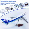 18.5 Inch ANA B747-400 Airplane Model with Wheels - Large Scale Jet Aircraft Resin Display Model for Collectors and Aviation Enthusiasts view 3