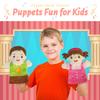 6 Pcs Family Hand Puppets for Kids 9.8 Inch Family Members Puppet Set Mom, Dad, Grandparents, Brother, Sister Soft Plush Hand Puppet Theater Plush Toys for Toddlers Ages 1-3, 4-8 Story Role Play view 4
