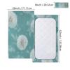 Xosoxruk Baby Crib Sheet Dandelion White Blue Fitted Sheet for Boys Girls Microfiber Cradle Sheets Breathable Crib Cover Fit for Standard Mattress 52 x 28 in view 2