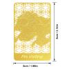 Feng Shui Fly On Monkey On Horse Golden Card Amulet Card Successful Victory Protection Card view 2