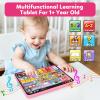 Trilingual Learning Toy Tablet with Music & Sound, Montessori Speech Therapy Toys for 1 Year Old Girl Boy Musical Baby Toy 12-18 Months Toddler Girl Toys Age 1-2 2-3 Birthday Gifts (Pink) view 2