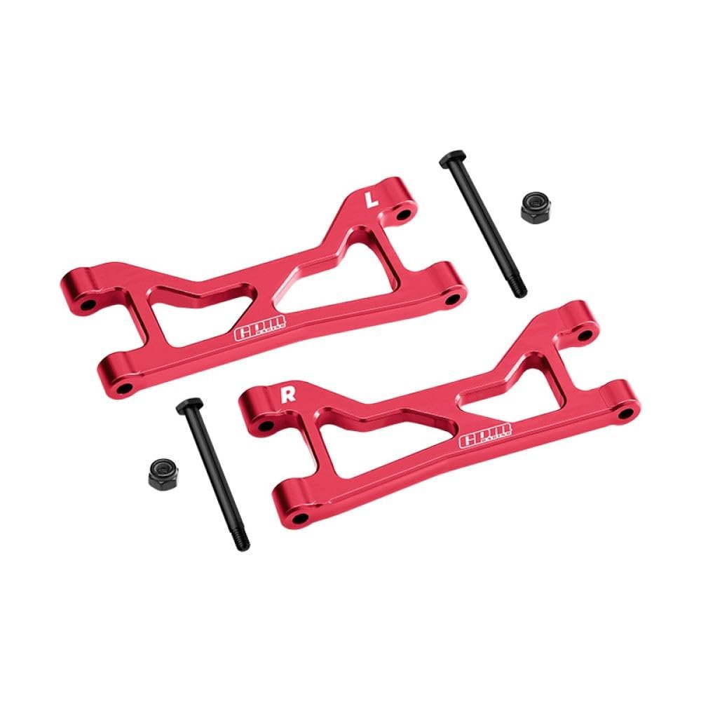 Aluminum 7075 Alloy Rear Upper Suspension Arms for Traxxas 1/16 Mini XRT VXL-3S 108076-1 Monster Truck Upgrades - Red