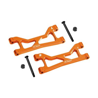 Aluminum 7075 Alloy Rear Upper Suspension Arms for Traxxas 1/16 Mini XRT VXL-3S 108076-1 Monster Truck Upgrades - Orange