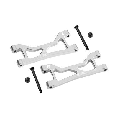 Aluminum 7075 Alloy Rear Upper Suspension Arms for Traxxas 1/16 Mini XRT VXL-3S 108076-1 Monster Truck Upgrades - Silver
