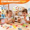 Kids Tool Set with Tool Belt - 20 Pcs Wooden Montessori Educational STEM Toys for 2 3 Year Old Boys Girls Birthday Gift Toddler Pretend Play Early Construction Kit view 2