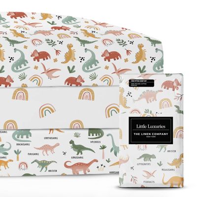 100% Organic Cotton Crib Sheets (3-Pack) - GOTS Certified - Breathable Organic Crib Sheets - Double-Elastic for Secure Fit, Extra Protection for Your Baby - Gender-Neutral Sheet (28"x55")/ 140 x 70cm