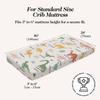 100% Organic Cotton Crib Sheets (3-Pack) - GOTS Certified - Breathable Organic Crib Sheets - Double-Elastic for Secure Fit, Extra Protection for Your Baby - Gender-Neutral Sheet (28"x55")/ 140 x 70cm view 3