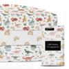 100% Organic Cotton Mini Crib Sheets (3-Pack) - GOTS Certified - Breathable Pack n Play Sheets Fitted - Double-Elastic for Secure Fit, Extra Protection for Your Baby - Gender-Neutral Prints (27"x39") view 1
