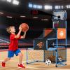2 in 1 Basketball Arcade Game & Soccer Goal for Kids, Adjustable Kid Basketball Hoop with 6 Balls and Pump, Indoor Outdoor Games for Kid Toys for 3-12 Year Old Kids Birthday Gifts for Boys Girls view 1