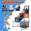 2 in 1 Basketball Arcade Game & Soccer Goal for Kids, Adjustable Kid Basketball Hoop with 6 Balls and Pump, Indoor Outdoor Games for Kid Toys for 3-12 Year Old Kids Birthday Gifts for Boys Girls view 2