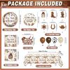 180 PCS My First Rodeo Decorations Boy, First Rodeo Birthday Decorations Tableware Set with Banner Cake Topper Cupcake Toppers Tablecloths Plates Napkins Balloons for 1st Birthday Boy Decorations view 3