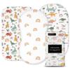100% Organic Cotton Baby Bassinet Sheets 3-Pack - Fits Angelbliss, Maxi-COSI Iora/Swift, Papablic Baby Bassinet, YADAQE, Pamobabe, BIERUM & Fodoss - Breathable Rectangle Mattress (33"x20") view 1