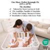 100% Organic Cotton Baby Bassinet Sheets 3-Pack - Fits Angelbliss, Maxi-COSI Iora/Swift, Papablic Baby Bassinet, YADAQE, Pamobabe, BIERUM & Fodoss - Breathable Rectangle Mattress (33"x20") view 3