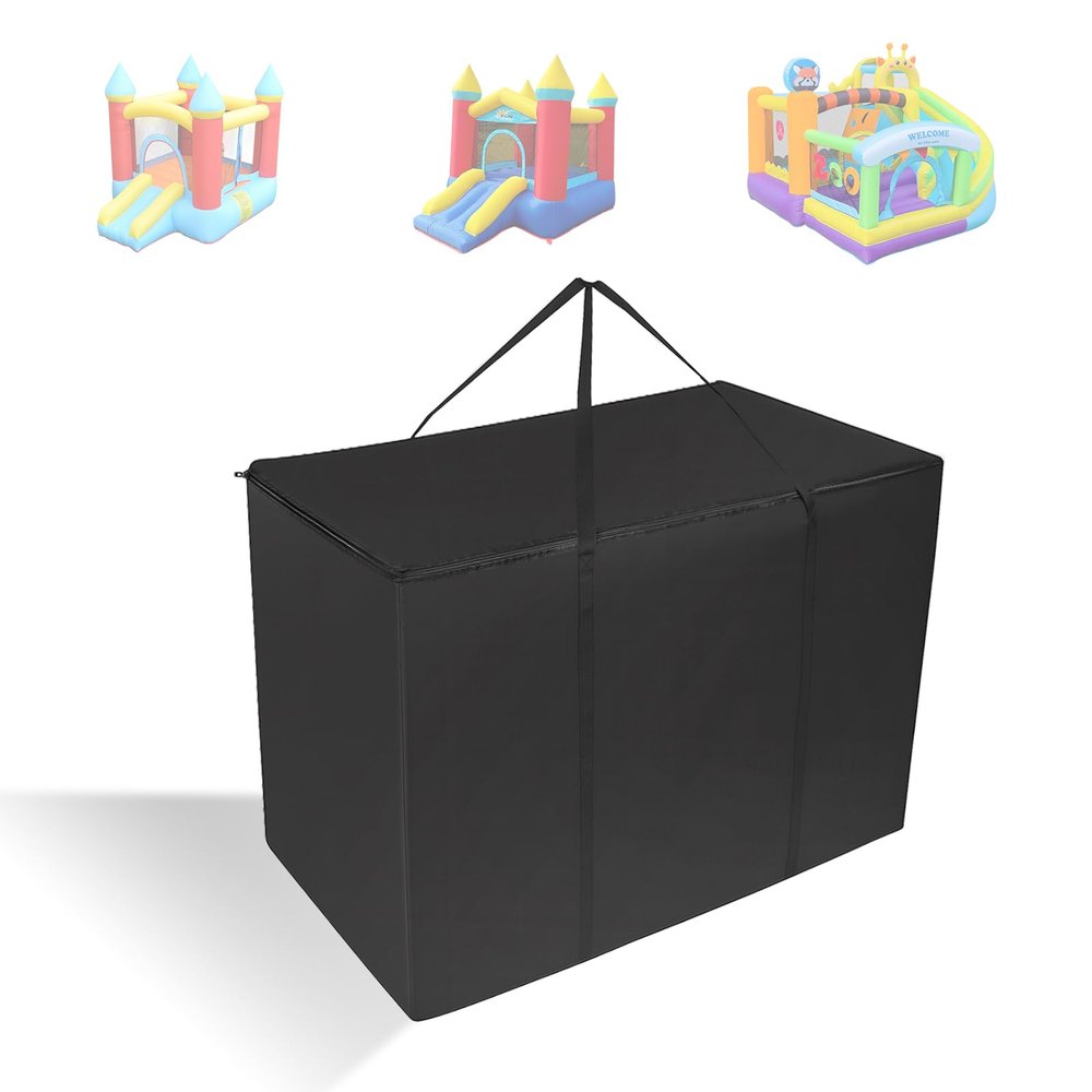 Bouncy Castle Storage Bag, 44x19x28in Large Durable Inflatable Bounce House Bag with Handles Suitable for Storing Inflatable Castle Toys Tent (Black)
