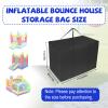 Bouncy Castle Storage Bag, 44x19x28in Large Durable Inflatable Bounce House Bag with Handles Suitable for Storing Inflatable Castle Toys Tent (Black) view 2