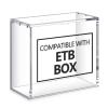 Cinnvoice 4 Pcs Acrylic Magnetic Case Booster Box Protective Case Stackable 4mm Thick Magnetic Closure Gifts for Collectors, Cards Not Included (Compatible with Etb) view 1