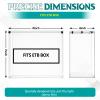Cinnvoice 4 Pcs Acrylic Magnetic Case Booster Box Protective Case Stackable 4mm Thick Magnetic Closure Gifts for Collectors, Cards Not Included (Compatible with Etb) view 2