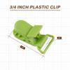 10-Pack Pacifier Clip Replacement Ends - BPA-Free Plastic Fasteners for DIY Baby Crafts, Sewing Bibs & Blankets Straps (3/4 Inch, Fruit Green) view 2