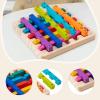 CoudarTitie Stacking Travel Game Creativity Wooden Rainbow Puzzle for Kids view 2