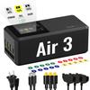LKTOP 200W Air 3/Air 3S Parallel Charging Hub Fast Battey Charger Kit for DJI/Specta Air3 Series Drone Accessories with Stickers, Storage/Silent/Output Mode LCD Screen (Charge 3 Batteries: 1hr 10min) view 1