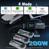 LKTOP 200W Air 3/Air 3S Parallel Charging Hub Fast Battey Charger Kit for DJI/Specta Air3 Series Drone Accessories with Stickers, Storage/Silent/Output Mode LCD Screen (Charge 3 Batteries: 1hr 10min) view 4