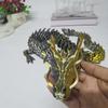 Large 3D Printed Dragon, 35.4inch Articulated Crystal Dragon, 3D Printed Fidget Toys, Adults Fidget Toys, Home Office Decor Executive Desk Toy (Black Golden) view 4