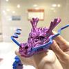 BIRAE Large 3D Printed Dragon, 35.4inch Articulated Crystal Dragon, 3D Printed Fidget Toys, Adults Fidget Toys, Home Office Decor Executive Desk Toy (Purple) view 4