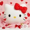 AlphaDesignLuxe Kawaii Cat Plush Pillow  Soft Cartoon Cushion for Kids and Collectors  Cute Decorative Plushie Gift for Bed, Sofa, or Travel (Red) view 2