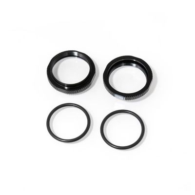 Tekno RC Aluminum Shock Adjustment Collars (Black), TKR6013BK